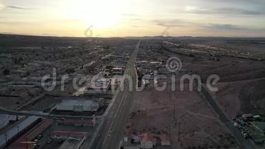 巴斯托社区的鸟瞰-住宅城市和商业地产社区莫哈韦沙漠